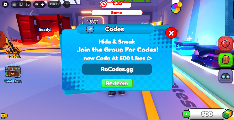 Hide Sneak Codes January 2026 RoCodes 1538 Hide And Sneak Codes Redeem Roblox 